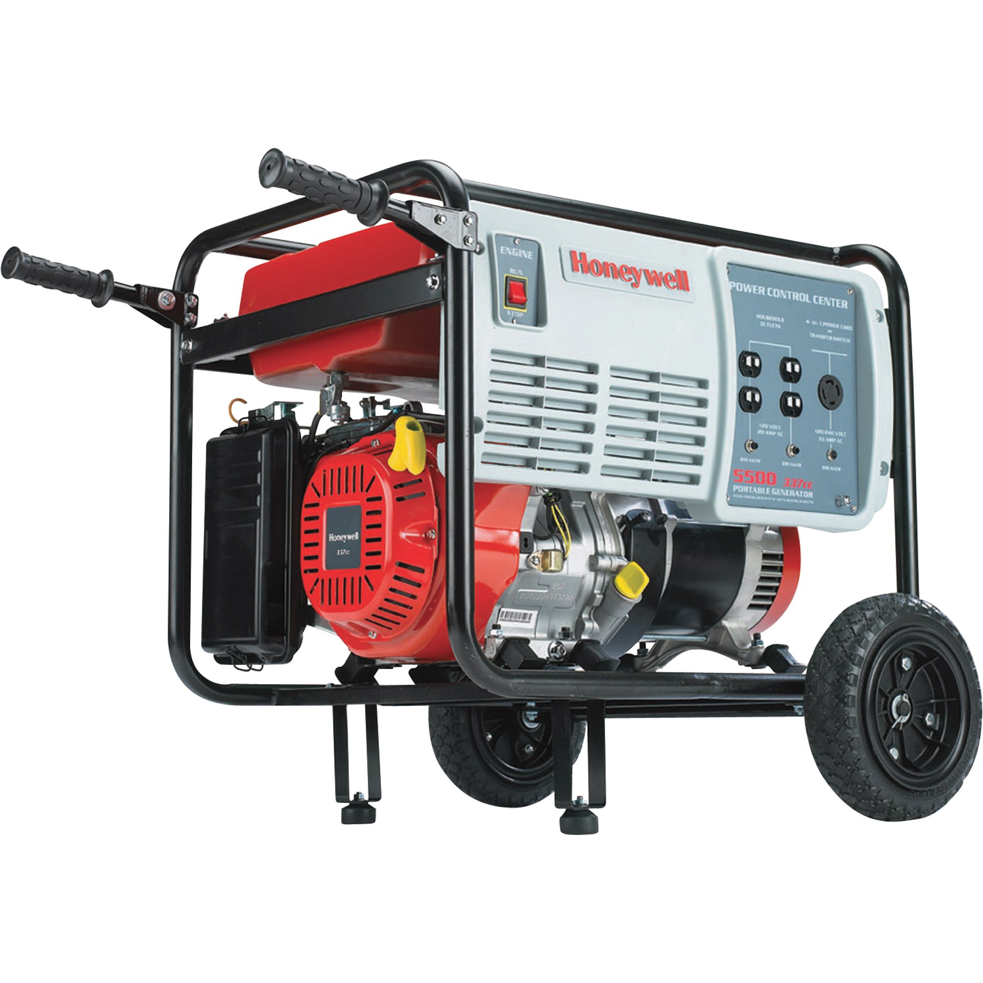 Honeywell Portable Generator — 5500 Watt, 11 HP, Gasoline, Model# HW5500